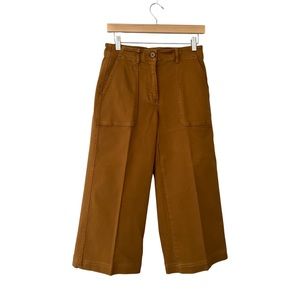 Everlane Wide Leg Crop Utility Pant Golden Brown